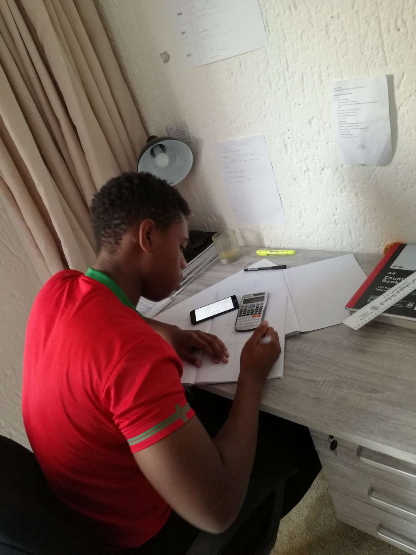 A learner studying with our online materials